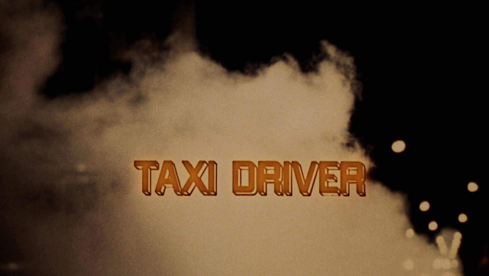 The title screen from the movie Taxi Driver
