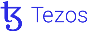 logo for Tezos rendered in blue